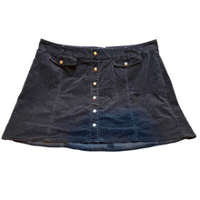 Load image into Gallery viewer, Torrid Skirts Womens 26 Black Corduroy Skirt A-Line Mini Grunge Edgy Punk
