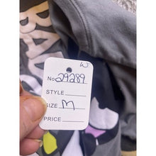 Load image into Gallery viewer, Badtz-Maru Shirt Womens Medium Sanrio Hybred Spell Out Sanrio Streetwear Gray
