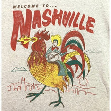 Load image into Gallery viewer, Nashville Shirt Mens LargeFunny Rooster Spell Out Cowboy Western Country
