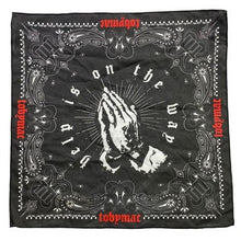 Load image into Gallery viewer, TobyMac Bandana Help Is On The Way Prayer Hands Paisley Christian Music Merch
