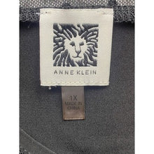 Load image into Gallery viewer, Anne Klein Blouse Womens 1XL Black Polka Dot Sheer Yoke Mature Old Money
