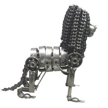 Load image into Gallery viewer, Lion Sculpture Scrap Recycled Metal Art Steampunk Industrial Figurine
