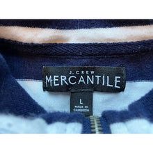 Load image into Gallery viewer, J Crew Mercantile Sweater Mens Large  Striped Pullover Quarter Zip Long Sleeve
