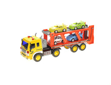 Load image into Gallery viewer, 1:16 2-In-1 Friction Powered Transporter Truck With Lights And Sounds
