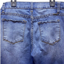Load image into Gallery viewer, KanCan Jeans Womens 13 Distressed Destroyed Raw Hem Medium Wash Grunge Casual
