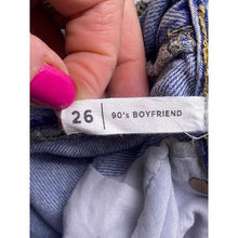 Load image into Gallery viewer, Pacsun Jeans Womens 26 90s Boyfriend High Rise Distressed Thrashed Destroyed

