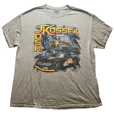 Josh Kossek Shirt Mens Extra Large #44 Racing Cars Spell Out Athleisure
