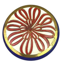 Load image into Gallery viewer, Vintage Richard Hudnut Compact Enameled Metal Powder Rouge Mirror Red Bow
