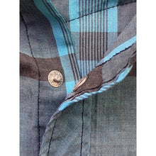 Load image into Gallery viewer, Authentic Western Youngbloods Shirt Mens Large Plaid Pearl Snaps Rodeo Country
