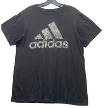 Load image into Gallery viewer, Adidas Shirt Mens Medium Spell Out Logo Athletic Athleisure Everyday Streetwear
