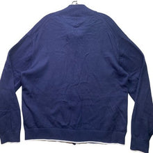 Load image into Gallery viewer, Tommy Hilfiger Sweater Mens 2XL Preppy Academia Full Zip Embroidered Crest Patch
