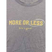 Load image into Gallery viewer, Life is Good Shirt Mens Large Gray Spell Out Funny Grunge Everyday Streetwear
