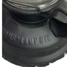 Load image into Gallery viewer, Black Metal Hurricane Lantern Lamplight Oil Lamp with Handle Farm Barn Country
