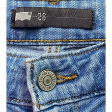 Load image into Gallery viewer, Levis Jeans Womens 26 Cropped Embroidered Preppy Academia Travel Streetwear
