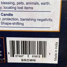 Load image into Gallery viewer, DINIL Chime Spell Candles Brown Pack of 20 Rituals Meditation Spiritual Practice

