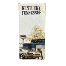 Load image into Gallery viewer, Vintage 1970's Kentucky Tennessee Road Map Brochure Texaco Gas Station Art
