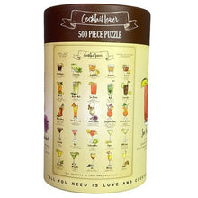 Load image into Gallery viewer, Cocktail Lover Puzzle 500 Piece and Poster 10+ NEW

