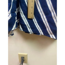 Load image into Gallery viewer, Lands End Dress Womens 1XL Linen Nautical Costal Beachy Sleeveless Stripes
