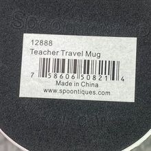 Load image into Gallery viewer, Teach Mug 18oz Ceramic Travel Lid Handle Coffee Cup Teachercore NIB
