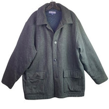 Load image into Gallery viewer, Structure Coat Mens Extra Large Wool Blend Pea Trench Quilted Lining Outdoors
