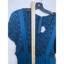 Load image into Gallery viewer, VTG Jeffrey &amp; Dara Jumpsuit Womens 16 Teal Green Wide Leg Palazzo Retro 90s USA
