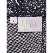 Load image into Gallery viewer, First Kick Maternity Pants Womens Large Snakeskin Print Wide Waistband Stretch
