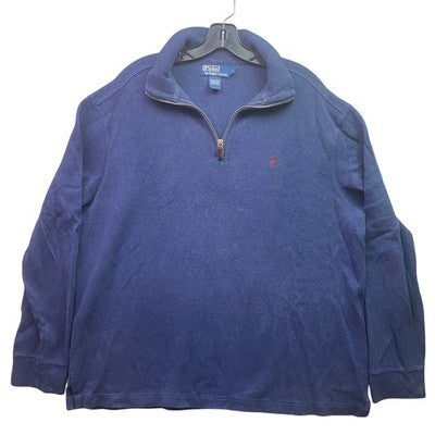 Polo Ralph Lauren Sweater Mens Large Quarter Zip Pullover Preppy Athleisure