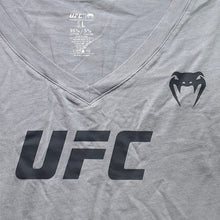 Load image into Gallery viewer, UFC Shirt Womens Large AOP Grunge Athleisure Everyday Streetwear Spell Out
