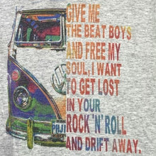 Load image into Gallery viewer, VW Bus Shirt Womens Large Rainbow Spell Out Hippie Beachy Everyday Streetwear
