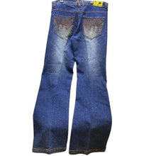 Load image into Gallery viewer, Makavelic Jeans Womens 11 Vintage Y2K Baggy Hip Hop Tupac Beaded Embellished

