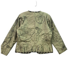 Load image into Gallery viewer, Yak Magik Jacket Womens Small Silk Floral Embroidered Vintage Old Money Mature
