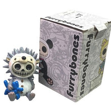 Load image into Gallery viewer, Furrybones Hedrick Hedgehog Skeleton Figurine with Blue Balloon Dog
