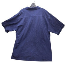 Load image into Gallery viewer, Pittsburgh Basketball Polo Shirt Mens Extra Large Navy Waffle Knit Preppy Sports

