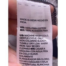 Load image into Gallery viewer, Chico's Shirt Womens Medium Black White Bloomcore Pima Cotton Mature Buttons
