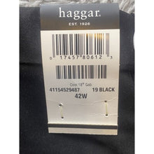 Load image into Gallery viewer, Haggar Shorts Size 42 Cool 100 Flex Waist Pleated Front Black NWT
