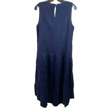 Load image into Gallery viewer, Malvin Dress Womens Large Linen Germany Sleeveless Teachercore Lagenlook
