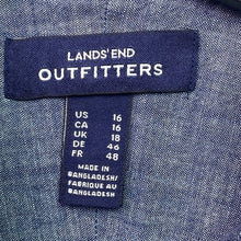 Load image into Gallery viewer, Lands End Shirt Womens 16 Country Western Ranch Mature Outdoors Streetwear
