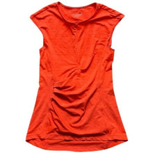 Load image into Gallery viewer, Athleta Shirt Womens XS Sleeveless Top Ruched Athletic Workout Activewear Orange
