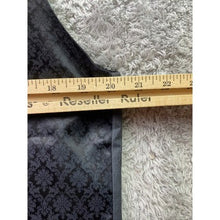 Load image into Gallery viewer, Cohesive Vest Mens Large Grey Pinstripe Crest Skull Embroidered Gothcore Grunge
