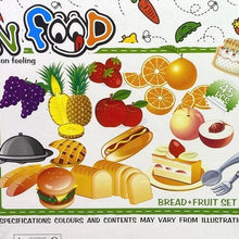 Load image into Gallery viewer, Pretend Play Kitchen Food Set Bread Fruit Burger Cake Toy Kids 35 Pcs

