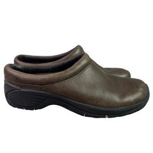 Load image into Gallery viewer, Merrell Clogs Women 6 Brown Leather Mules Shoes Slip On Comfort Everyday
