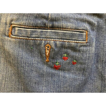 Load image into Gallery viewer, J. Crew Skirt Womens 10 Denim Mini Embroidered Heart Y2K Academia Grunge
