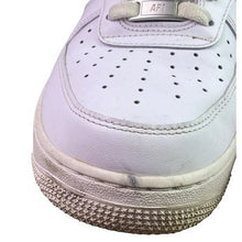 Load image into Gallery viewer, Nike Air Force 1 Shoes Mens 9.5 White AF1 Leather Low Top Sneakers Lifestyle
