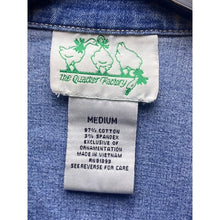 Load image into Gallery viewer, The Quacker Factory Jacket Womens Medium Rhinestone Heart Embellished Shacket
