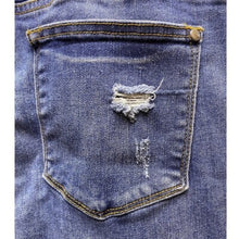 Load image into Gallery viewer, Judy Blue Jeans Womens 32 Extra Large Distressed Straight Denim Comfort Stretch
