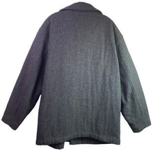Load image into Gallery viewer, Structure Coat Mens Extra Large Wool Blend Pea Trench Quilted Lining Outdoors
