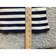 Load image into Gallery viewer, Ralph Lauren Shirt Womens Large Striped Hooded Waffle Knit Preppy Academia
