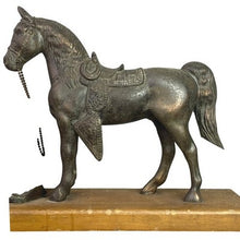 Load image into Gallery viewer, Vintage Galter Products Co Spartus Mantel Clock Electric Horse Country Western
