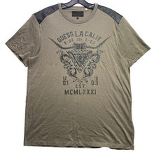 Load image into Gallery viewer, Guess Shirt Mens Large AOP Studded Y2K Grunge Preppy Academia Streetweear
