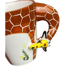 Load image into Gallery viewer, Unique Giraffe Mug Coffee Cup Ceramic Safari Novelty Gift NIB
